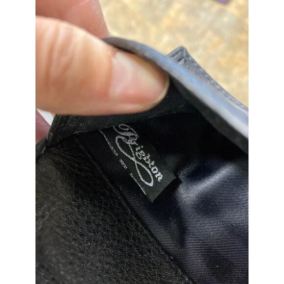 BRIGHTON MEDIUM BLACK, BROWN ANIMAL PRINT LEATHER WALET - Picture 10 of 10